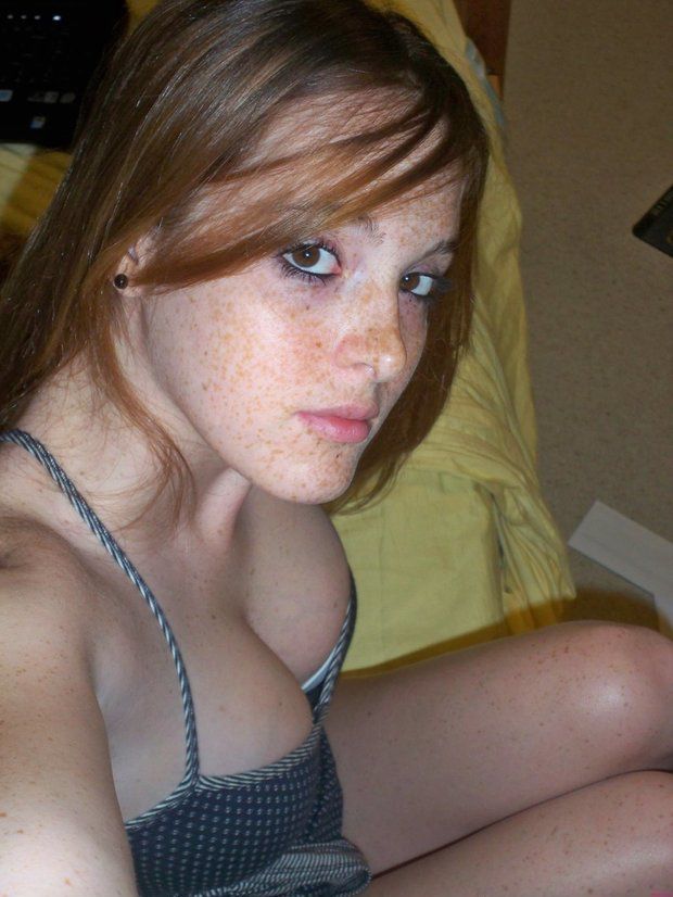 Freckled Blowjob - Beautiful Freckles redhead teen..