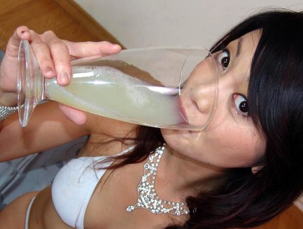 Asian Cum Drinkers - Images: Asian is drinking a large.